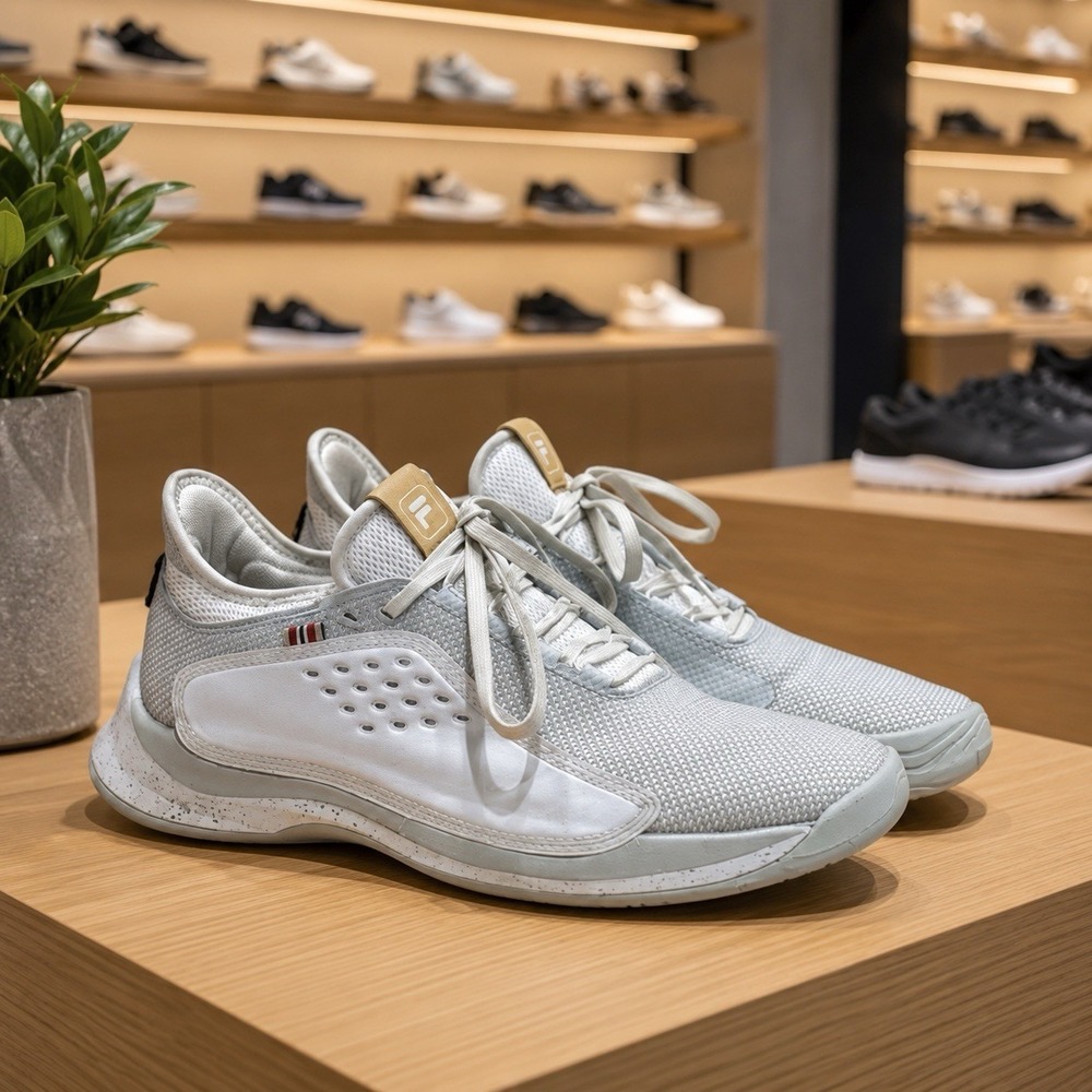 FILA Mondo Forza White and‎ Gold Tennis Trainer Sneakers Athletic Outdoors 10